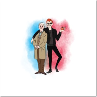 aziraphale & Crowley Posters and Art